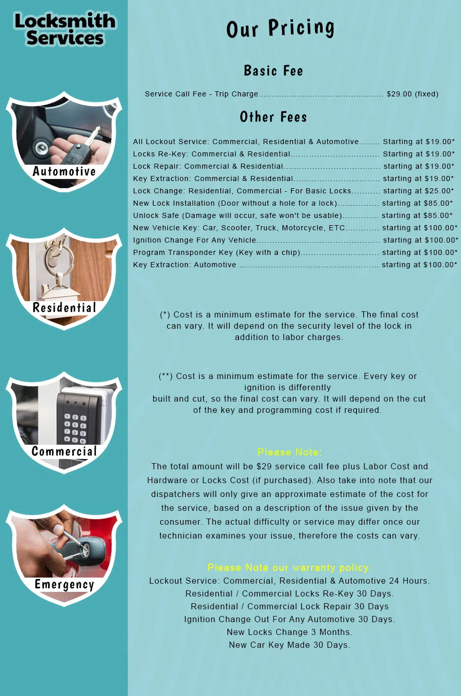 Tucson Emergency Lock And Key Tucson, AZ 520-226-3767